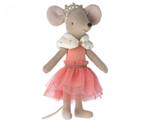 Maileg New Princess Mouse, Big Sister, Coral