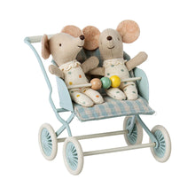 Load image into Gallery viewer, Maileg Stroller, Baby - Blue