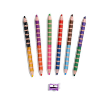 Load image into Gallery viewer, Sloth 6 Jumbo Double Pencils