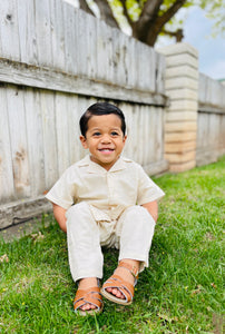 Linen Button Down Set