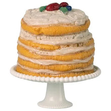 Load image into Gallery viewer, Maileg Party Cake and Cake Stand, Mouse - Off White
