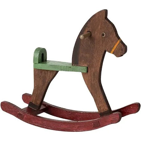 Maileg Rocking Horse, Mouse - Dark Brown