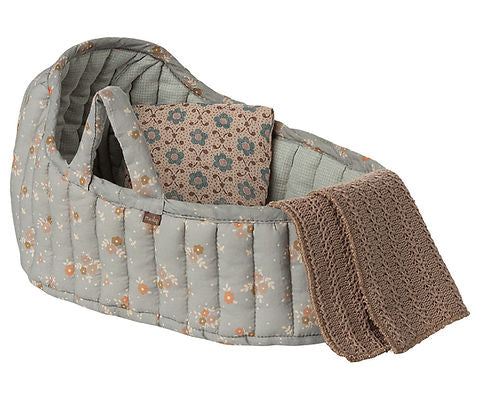 Maileg Carry Cot, Large - Blue