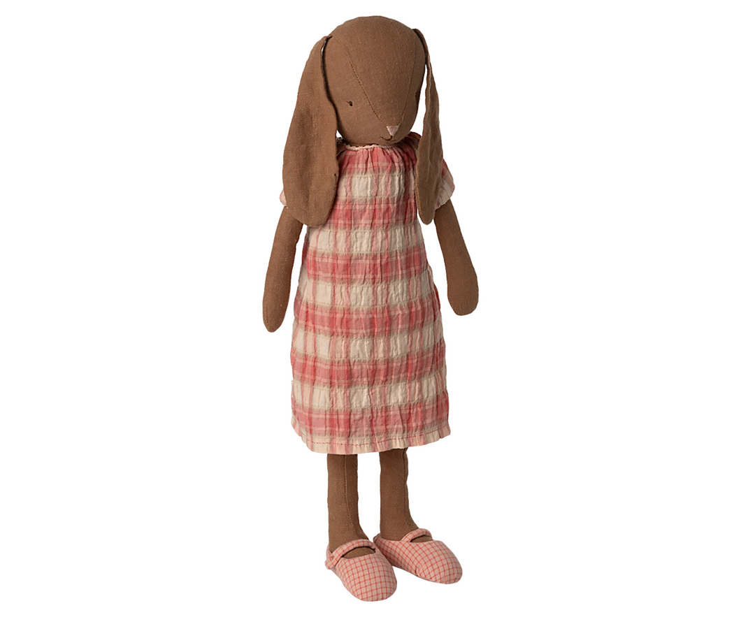 Maileg Bunny, Size 3 - Chocolate Brown - Dress   D3