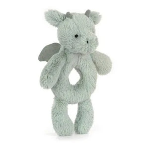 Jellycat Bashful Green Dragon Rattle