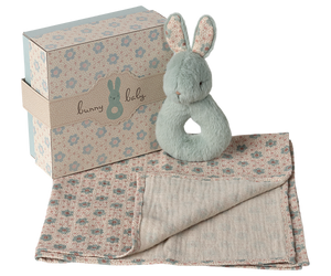Maileg Rabbit Rattle Set - Mint