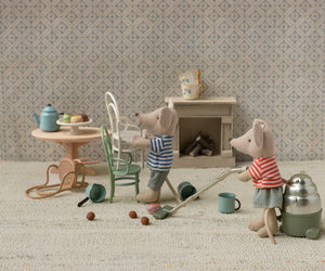 Maileg Vintage Chair, Mouse - Mint