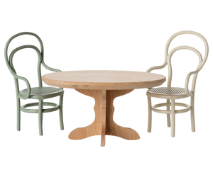 Maileg Oval Dining Table, Mouse - Nature