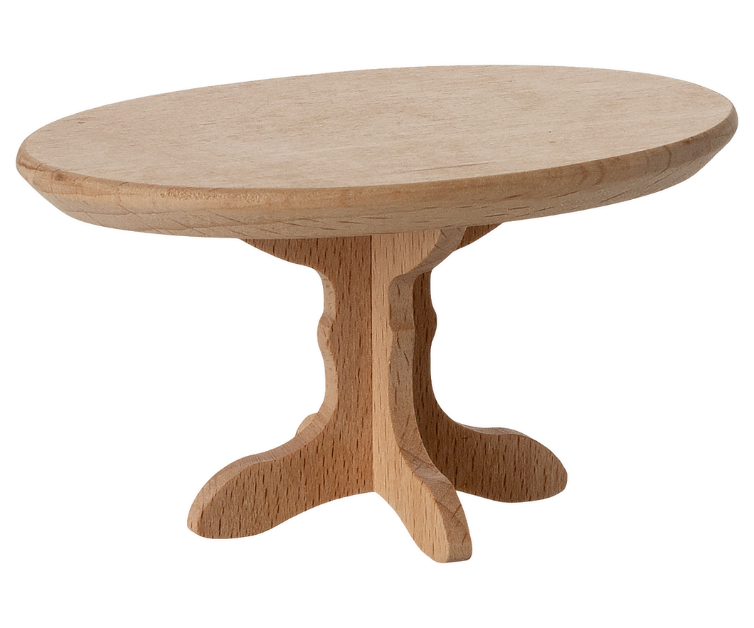 Maileg Oval Dining Table, Mouse - Nature