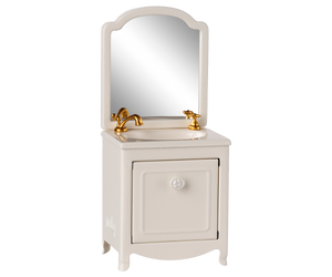 Maileg Sink Dresser, Mouse - Off White