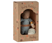 Load image into Gallery viewer, Maileg Rabbit Set, Micro - Brown -  Blue  MBB
