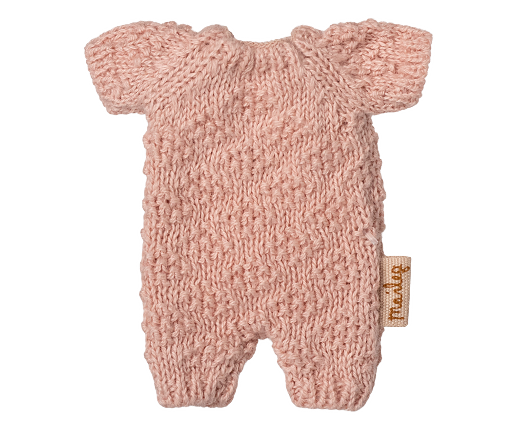 Maileg Knitted Suit, Micro - Rose  MR