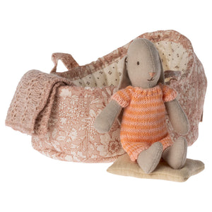 Maileg Micro Bunny in Carry Cot  (CCB)
