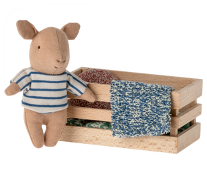 Maileg Pig in a Box, Baby - Boy