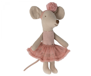 Maileg Ballerina Mouse, Little Sister - Rose  LSR