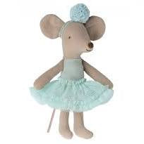 Maileg Ballerina Mouse, Little Sister - Light Mint  LSM