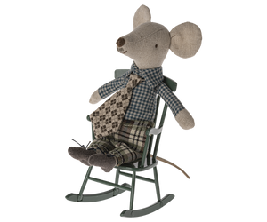 Maileg Rocking Chair, Mouse - Dark Green