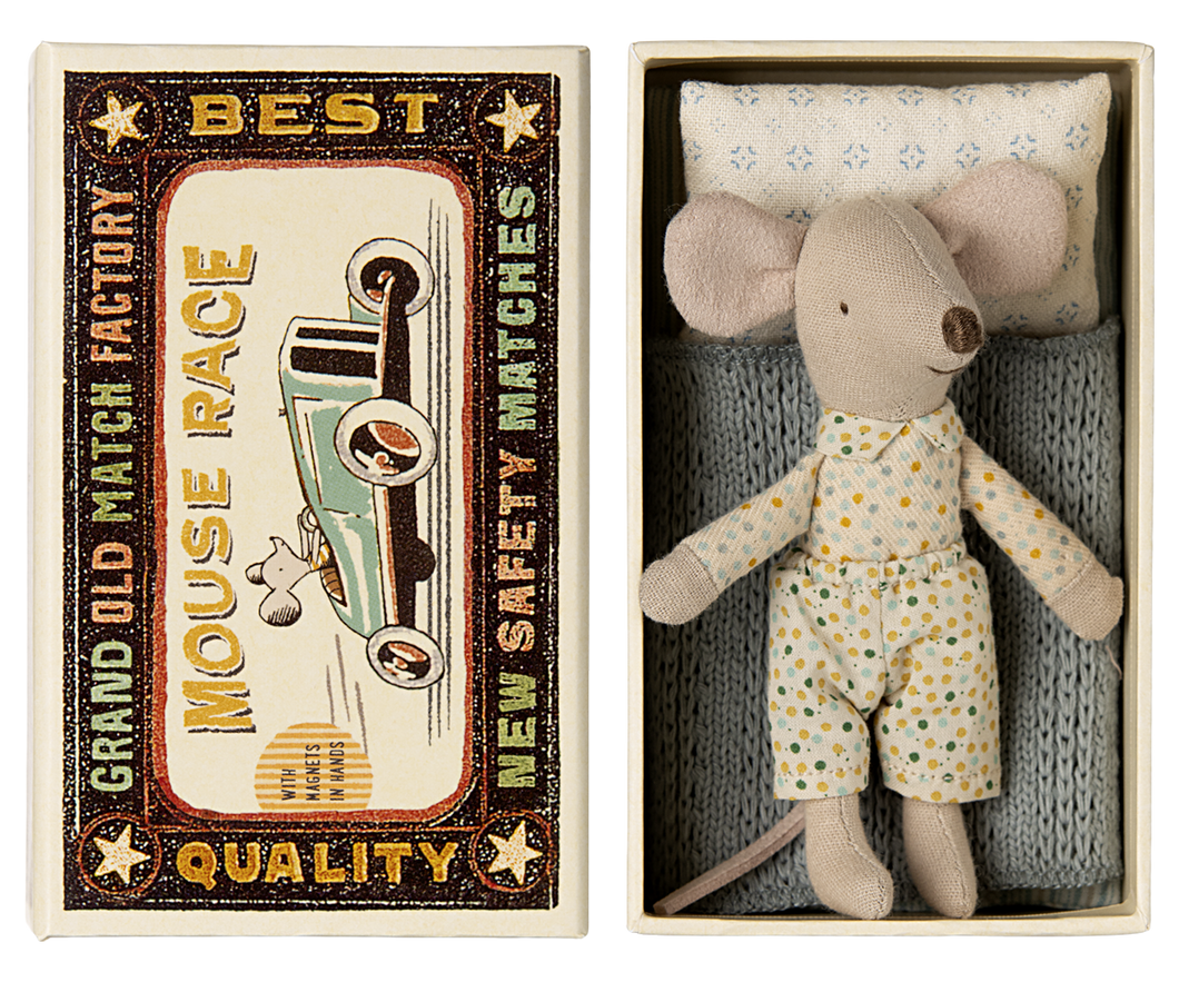 Maileg Little Brother Mouse in Matchbox bb