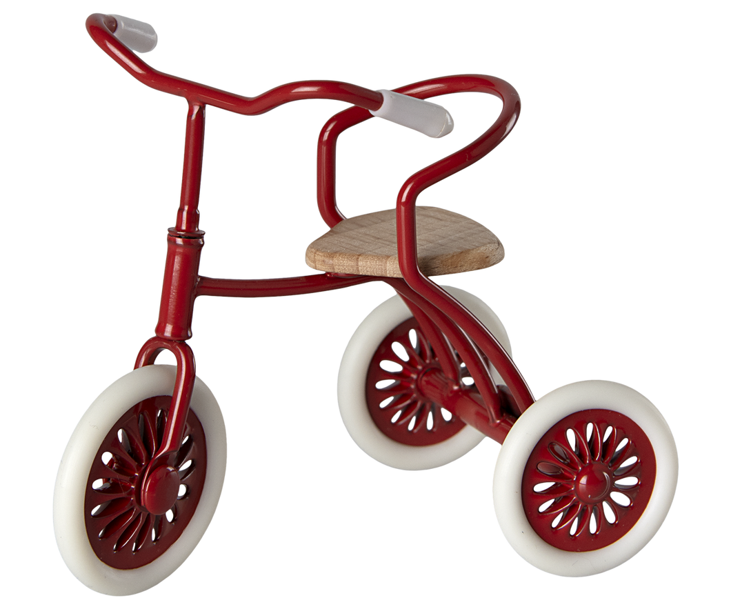 Maileg Abri a Tricycle, Mouse - Red