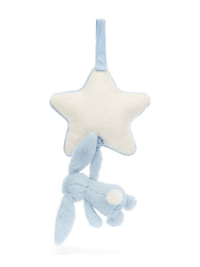 Jellycat Bashful Blue Bunny Musical Pull