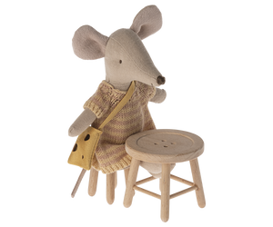 Maileg Table and Stool Set, Mouse