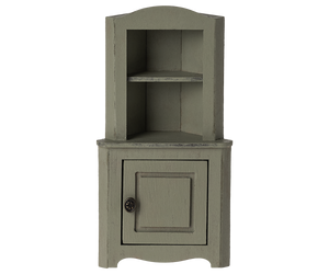 Maileg Corner Cabinet, Mouse - Light Green