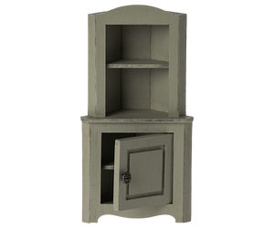 Maileg Corner Cabinet, Mouse - Light Green