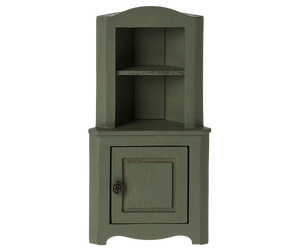 Maileg Corner Cabinet, Mouse - Dark Green