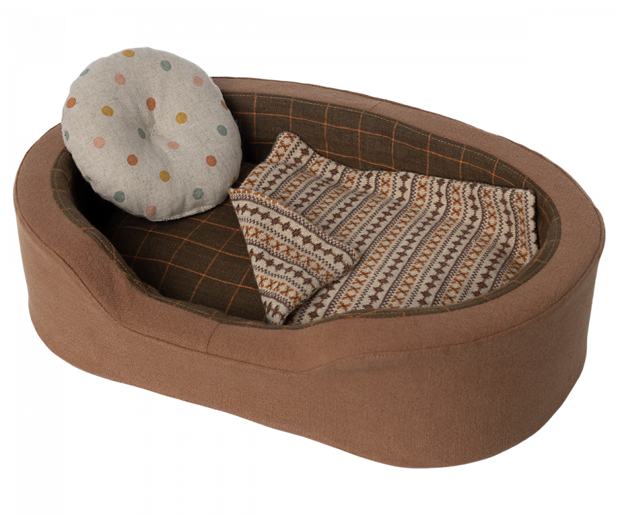 Maileg Cosy Basket, Medium - Brown