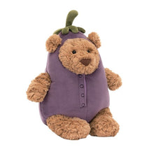 Load image into Gallery viewer, Jellycat Bartholomew Bear Eggplant Stuffy
