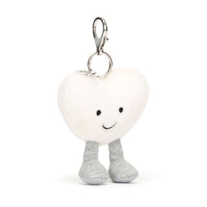 Jellycat Amuseables Cream Heart Bag Charm