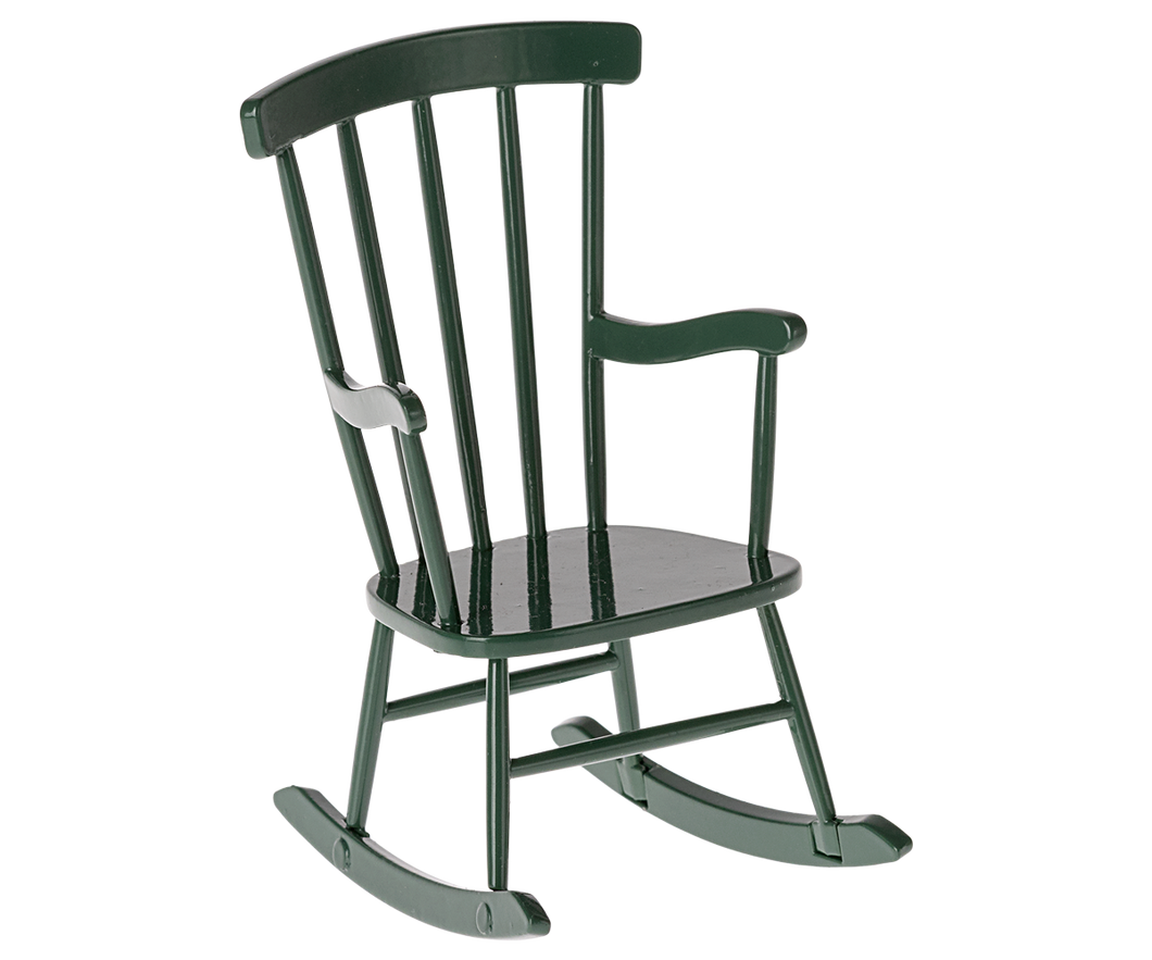 Maileg Rocking Chair, Mouse - Dark Green