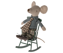 Load image into Gallery viewer, Maileg Rocking Chair, Mouse - Dark Green
