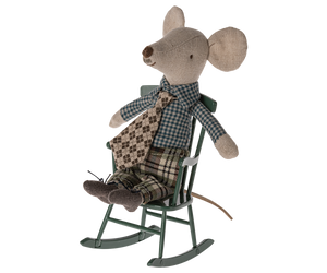 Maileg Rocking Chair, Mouse - Dark Green