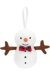 Jellycat Festive Folly Snowman Ornament