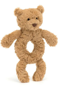 Jellycat Bartholomew Bear Ring Rattle