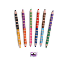 Load image into Gallery viewer, Sloth 6 Jumbo Double Pencils
