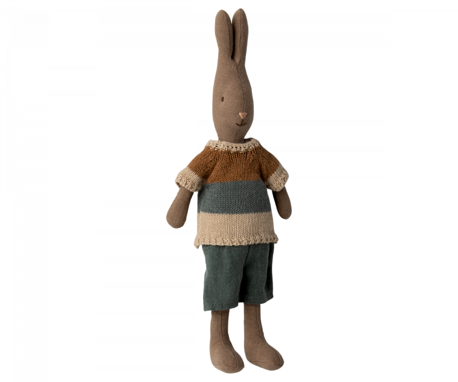 Maileg Rabbit Size 2, Brown - Shirt and Shorts