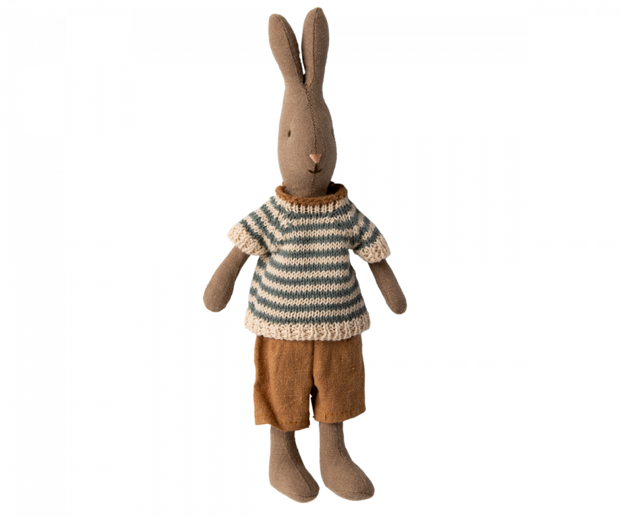 Maileg Rabbit Size 1, Brown - Shirt and Shorts