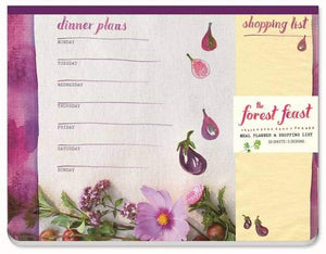 The Forest Feast Meal Planner & Shopping List with Magnet