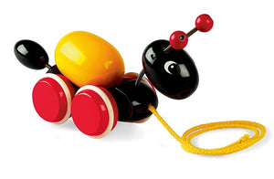 Ant with Rolling Egg Pull Toy