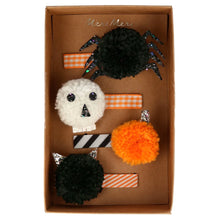 Load image into Gallery viewer, Halloween Pompom Hair Clips
