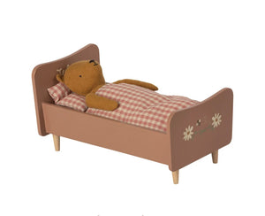 Maileg Wooden Bed, Teddy Mom - Rose