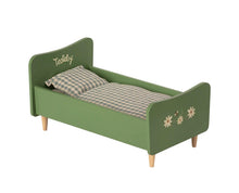 Load image into Gallery viewer, Maileg Wooden Bed, Teddy Dad - Dusty Green
