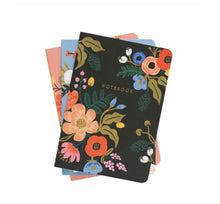 Load image into Gallery viewer, Rifle Paper Assorted Set of 3 Lively Floral Notebooks
