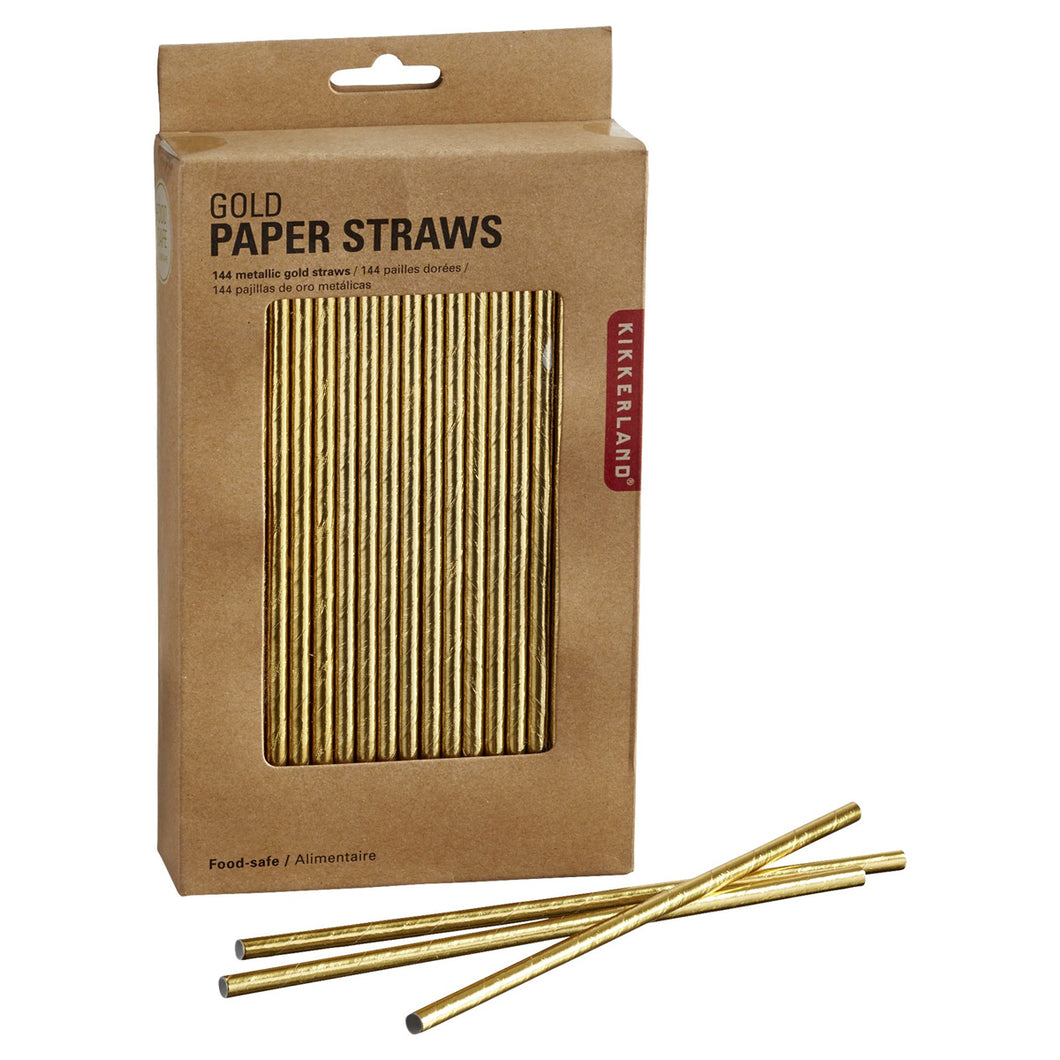 Gold Paper Straws