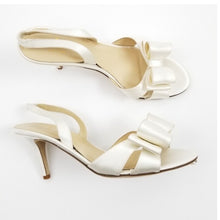 Load image into Gallery viewer, Kate Spade Micah Ivory Satin Bow Sandal
