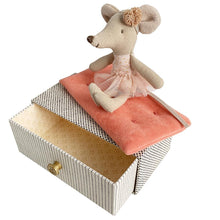 Load image into Gallery viewer, Little Sister Dancing Mouse in a Daybed
